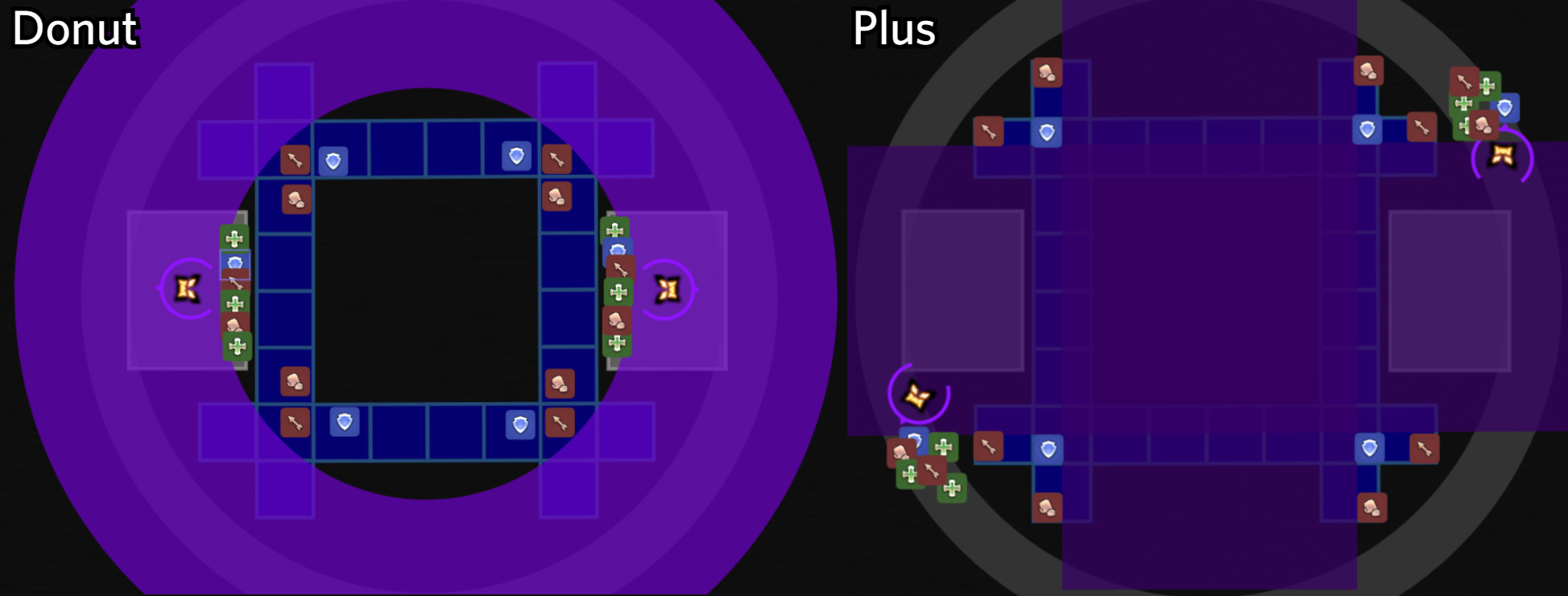 Ghastly Gloom Plus and Donut telegraphs